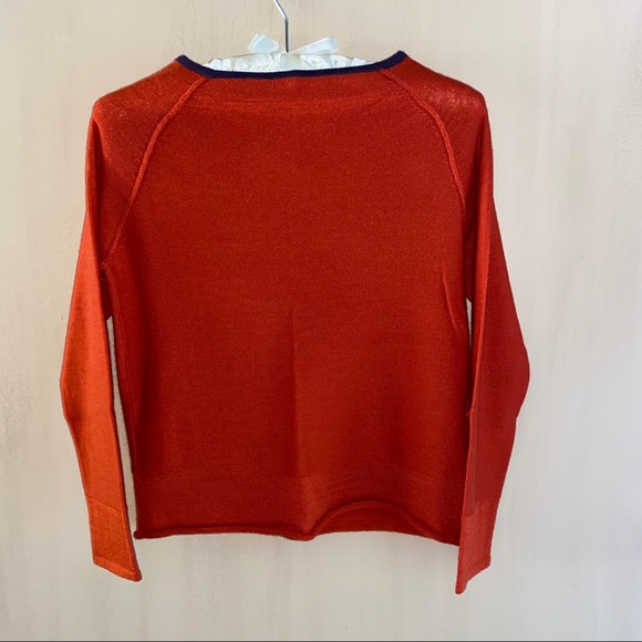 Woman’s light weight sweater, red/orange - Picture 2 of 3